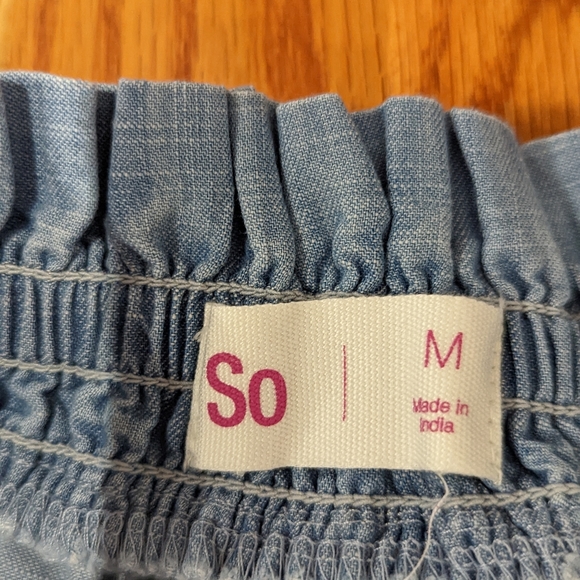 SO Denim drawstring circle skirt size medium - Picture 2 of 2